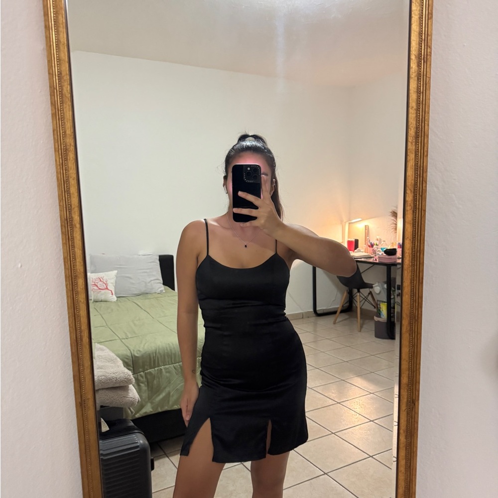 Elegant Black Slip Dress